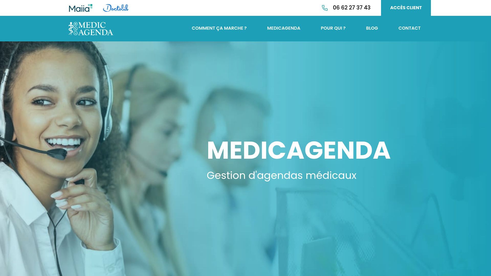 Aperçu de Medic Agenda, télésecrétaire à Caen