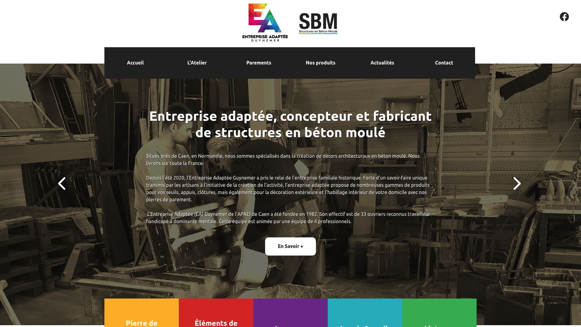 Aperçu de SBM, décors architecturaux en béton Caen