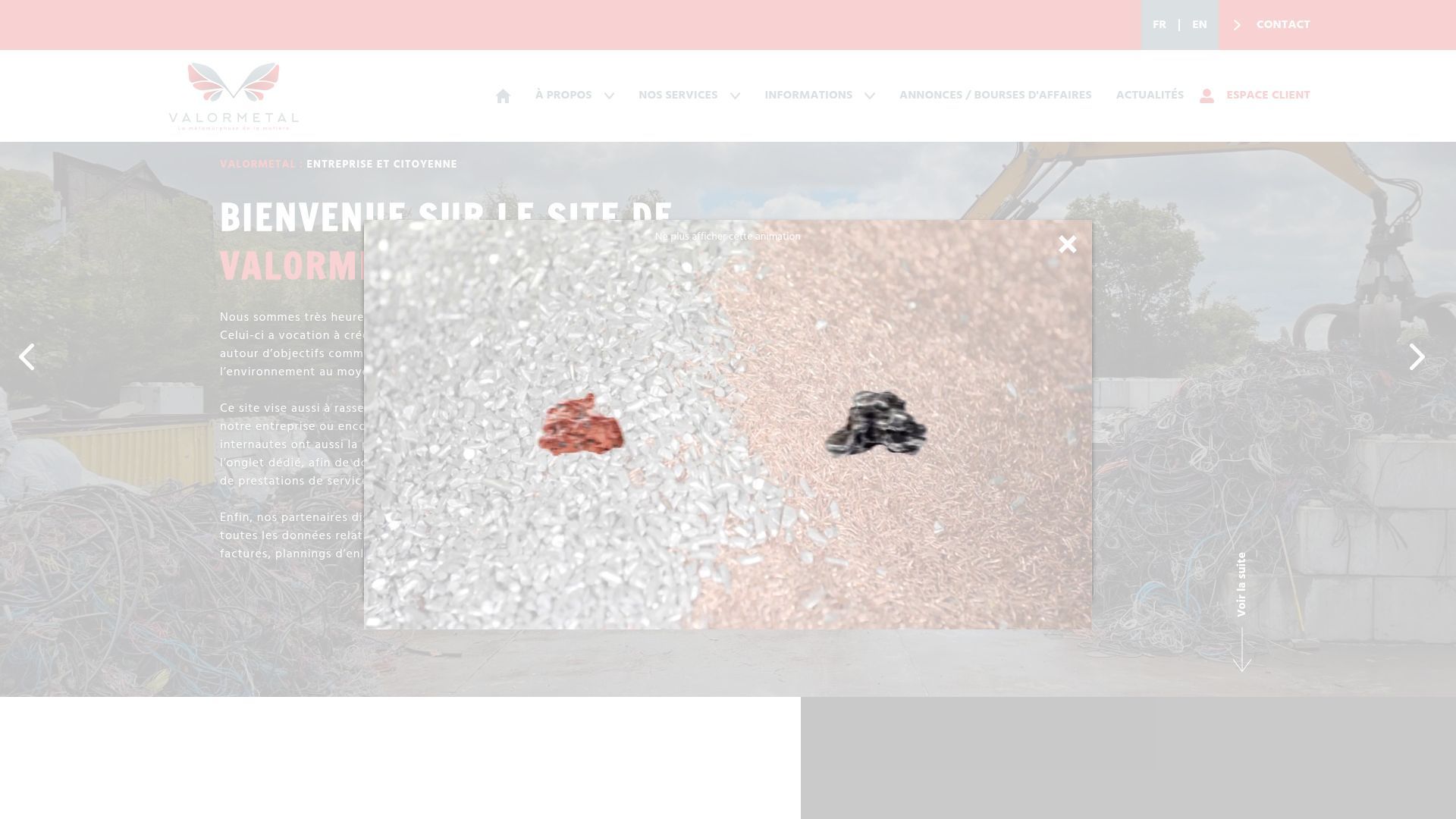 Aperçu de ValorMetal, recyclage métaux - Normandie