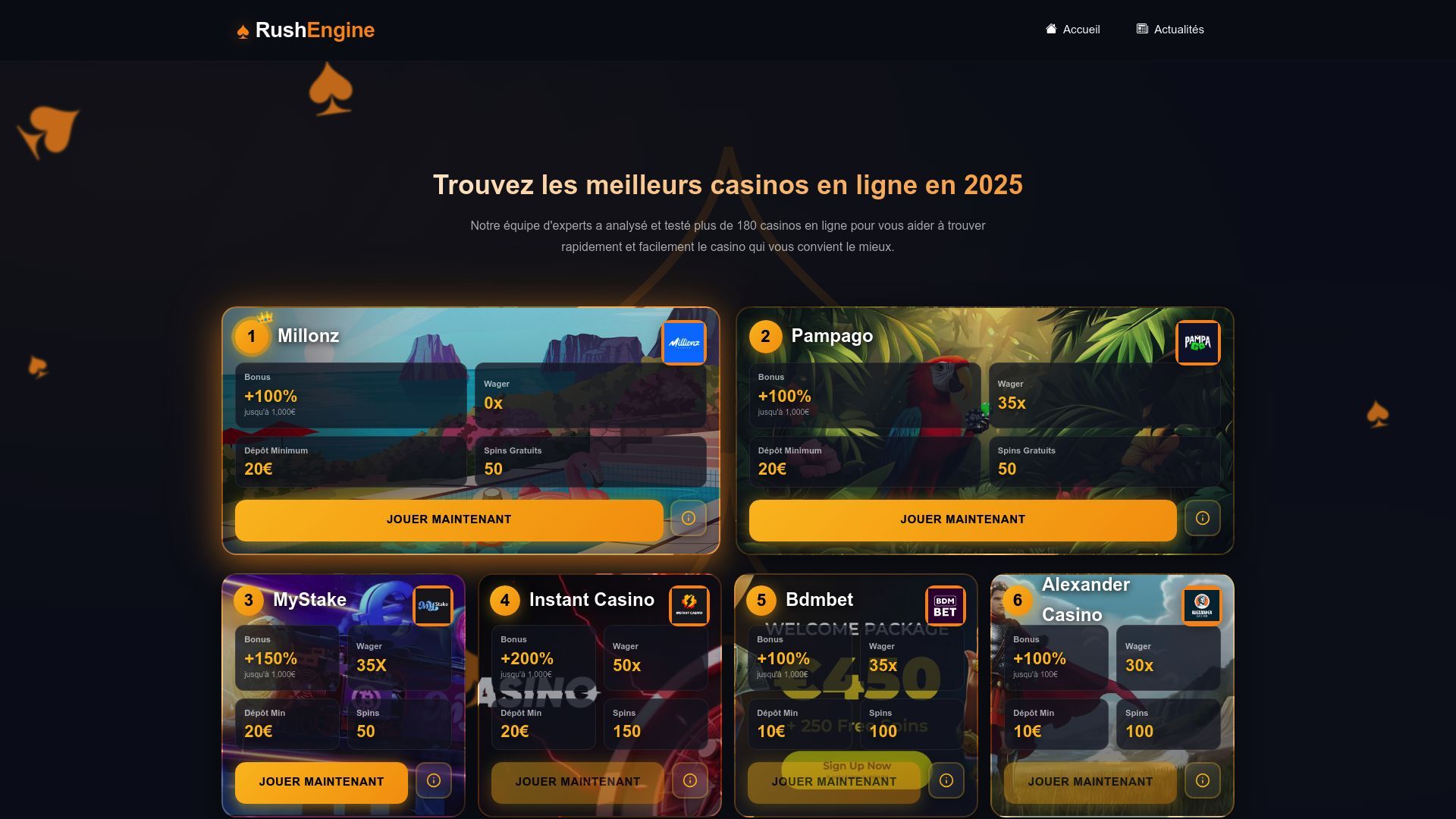 Aperçu de Rush Engine